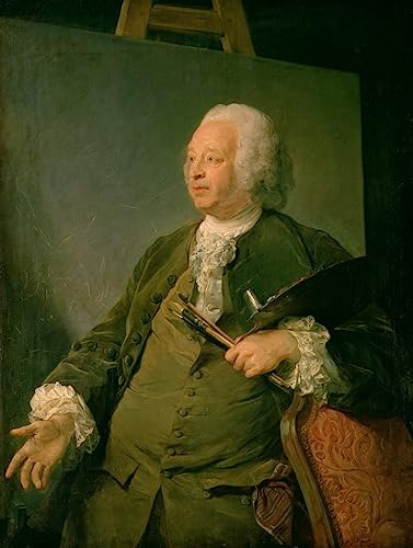 Affiche portrait Jean-Baptiste Oudry, tableau sur toile salon 60x90cm