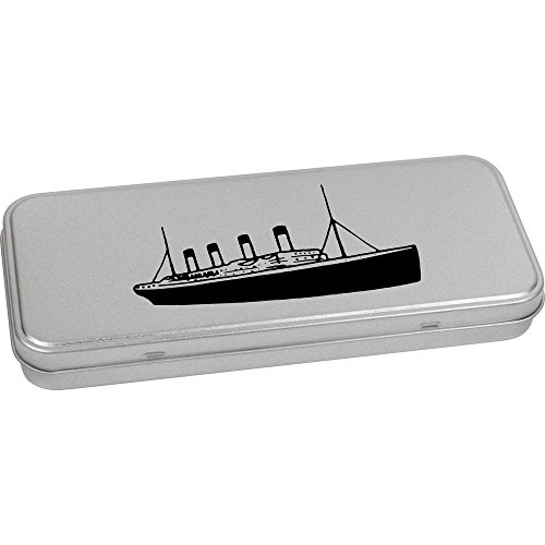Azeeda 'Titanic Ship' Metal Hinged Stationery Tin/Storage Box (TT00078684)