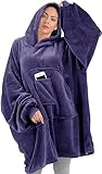 KOSTENLOSE GRÖSSE PASST FÜR ALLE - Die große, übergroße hoodie blanket passt für fast verschiedene Körpertypen, nicht nur für Erwachsene, sondern auch für Teenager. Wählen Sie einfach Ihre Farbe aus.