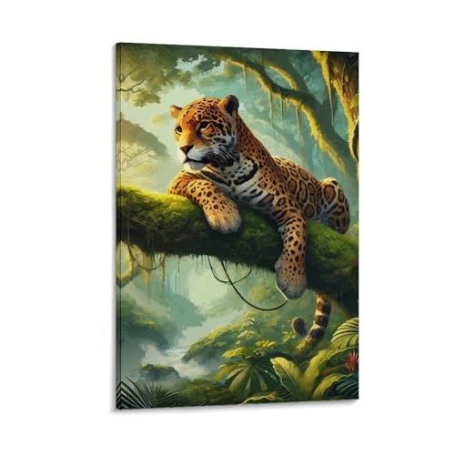 Toile Jaguar originale comme idee cadeau de decoration interieure - 5