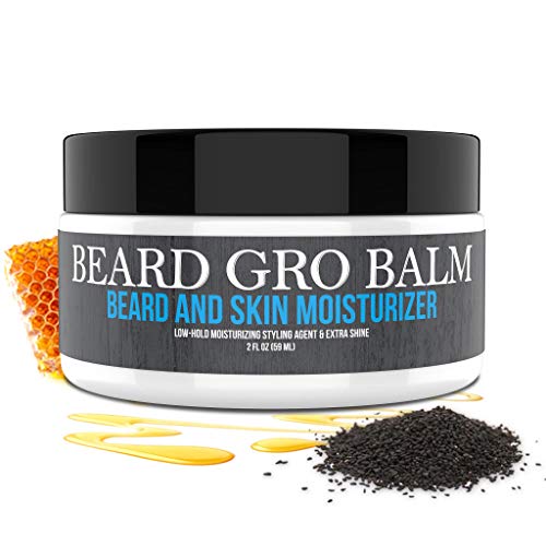 Uncle Jimmy Products Beard Gro Balm | Beard And Skin Moisturizer Goes To Work Immediately To Tame Unruly Hairs For A Softer, Thicker Beard | Softens Beards And Mustaches 2 Fl Oz #TOP2