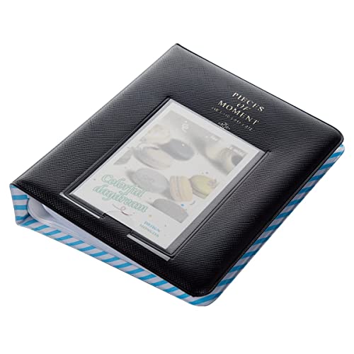 Image of ZENKO 64 Pockets Photo Album for Fujifilm Instant Mini 13 /12 /11 /9 /8 /SE /41 /99 /Evo /Liplay Instant Camera /Mini Link Printer, Polaroid Snap Touch Mint Zip Instant Camera Printer- Charcoal Grey