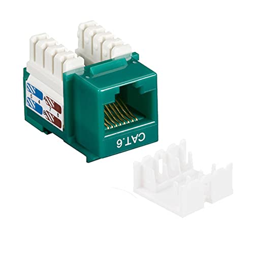 KYSTN-CAT6-GN Pro's Kit 7KJ8-C6USGN-Y CAT6 RJ45 Punch Down Keystone Jack - Green (20)