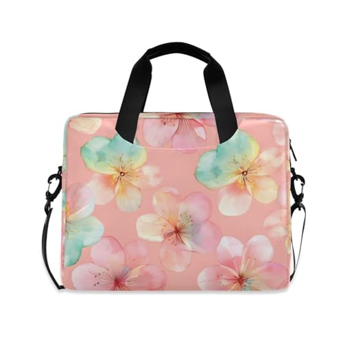 Funda para portátil con estampado de flores ALAZA 13-15.6 pulg