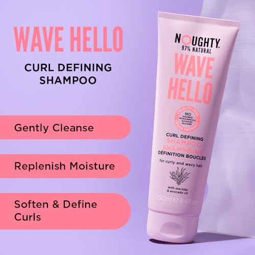 Noughty 97% Natural Wave Hello Set Curl Defining Shampoo 250ml, Conditioner 250ml and Taming Cream 150ml - Image 2