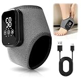 3-In-1-Fußmassager, Neuropathie Massagegerät, Fussmassagegerät Elektrisch, Foot Massage Portable Wiederaufladbar Ankle MassagegeräTe Elektrisch Fußwärmer mit 3 Modi und 3 WäRmestufen (Grau 1pcs)