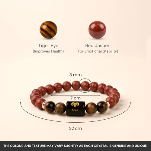 Image of Astrotalk Zodiac Crystal Bracelet | Balances Energy & Enhances Positivity | Certified Healing Crystals with Certificate | Astrology Bracelet for Man & Woman | Gift for Man & Woman