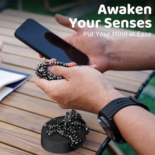 LiKee 550+ Ferrite Putty, Fidget Toys, Magnet Fidget Toys, Adult Gifts for Stress Relief or Desk Decoration, Include Strong Magnet Base, Great for Attention, Relaxation & ADHD