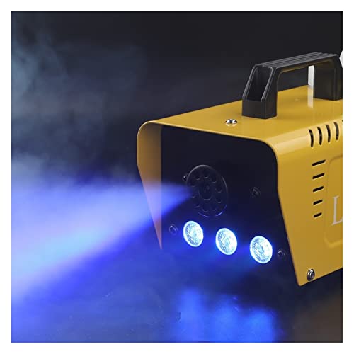 Máquina de humo Halloween 500W con luces LED RGB y control remoto para bodas y efectos en escenario miniatura 4