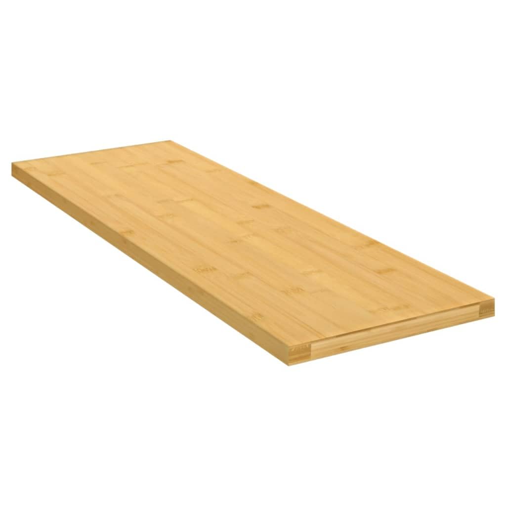 Regał ścienny, bambusowy, 60 x 20 x 1,5 cm, wiszący regał na ramki do zdjęć, książki, do kuchni, sypialni, salonu, imitacja drewna naturalnego