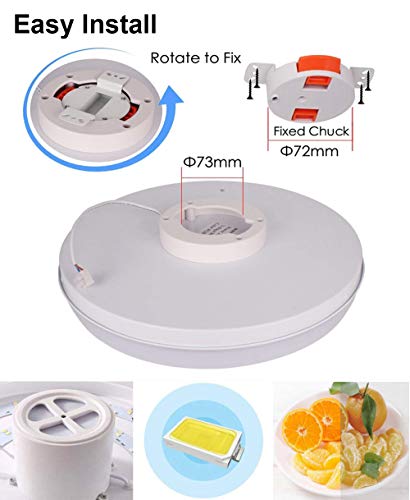 LED Smart Ceiling Light Fixtures 24W Wifi Flush Mount light with Bluetooth Speaker,Compatible with Alexa 