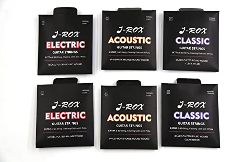 J-ROX Cordes de guitare guitare classique – cordes en nylon de qualité supérieure pour guitare classique, guitare de… - Les Beatles, Paul McCartney, John Lennon, RIngo Starr, George Harrison J-ROX Cordes de guitare guitare classique – cordes en nylon de qualité supérieure pour guitare classique, guitare de… – Image 7