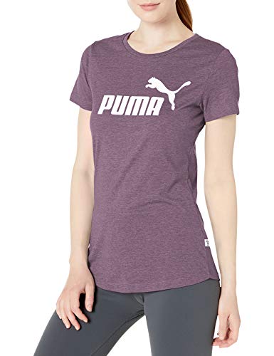 PUMA Women's Essentials+ Heather T-Shirt, Plum Purple, X-Small