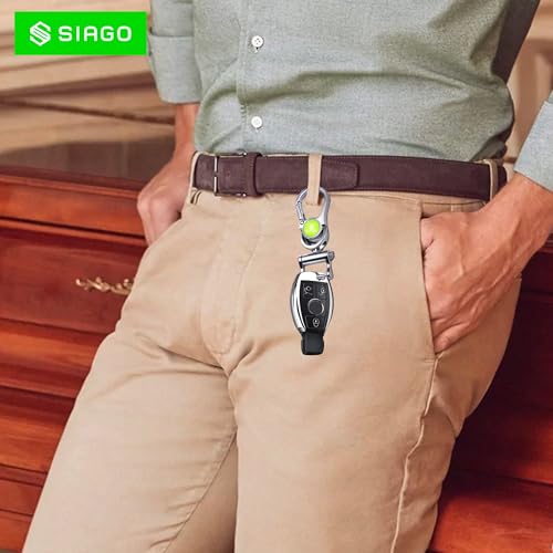 Image of SIAGO SIA148 Heavy Duty Car Key Chain Hook Type Stylish Metal Car Keychain Compatible with Tata, Maruti, Suzuki, Honda, Hyundai, Kia, Mahindra, Toyota Etc.. (Pack of 1)