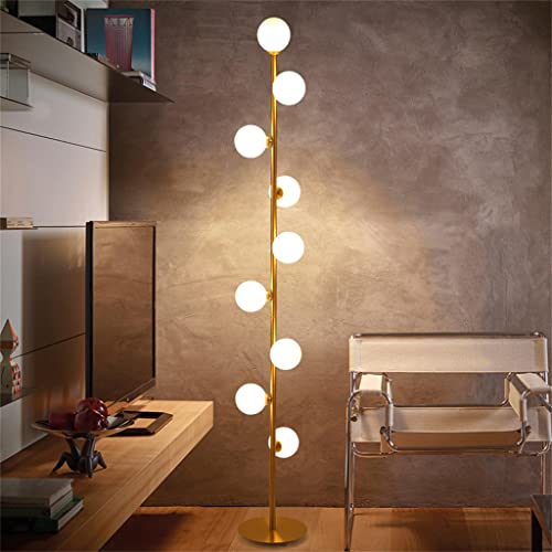 Flashing PORTATO Lampade da terra Camera da letto Bedside Lights Living Room Place Ball Standing Lamp Lampada for illuminazione Home Decor (Color : A, Size : As the picture shows) - Image 4