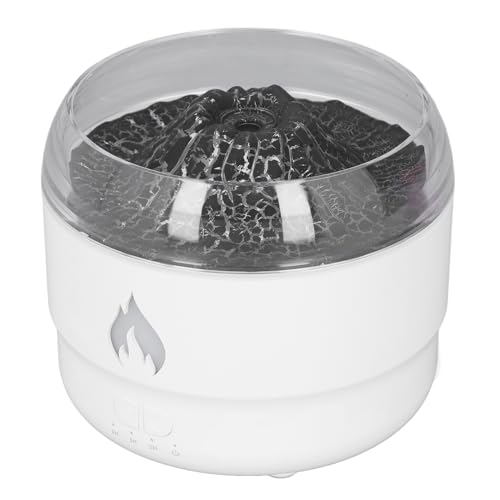 Difusor aromático eléctrico con luz LED colorida y efecto llama miniatura 3
