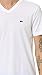 Lacoste mens Discontinued Short Sleeve Jersey Pima Reg Fit V Neck T-shirt fashion t shirts, White, Medium US
