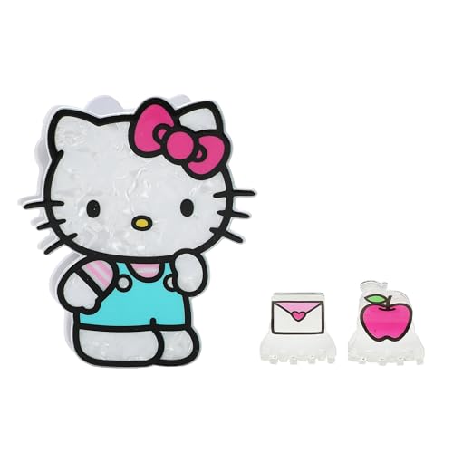 Pince à cheveux Hello Kitty Pomme lot de 3 pour fixer les mèches rebelles