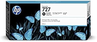 HP 727 F9J79A Photo Black 300-ml Genuine HP DesignJet Ink Cartridge, high capacity, HP Ink, for HP DesignJet T2500, T1500 & T900 Series Large Format Plotter Printers and HP 727 DesignJet Printhead