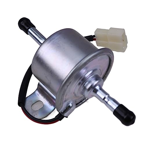 Image of HOLDWELL 12V Electric Fuel Pump 16851-52030 1685152030 compatible with Kubota GF1800 GF1800E F2260 F2560 F2560E F3060 F3560 TG1860 G1700 G1800 G1900 K-008 R420 R520