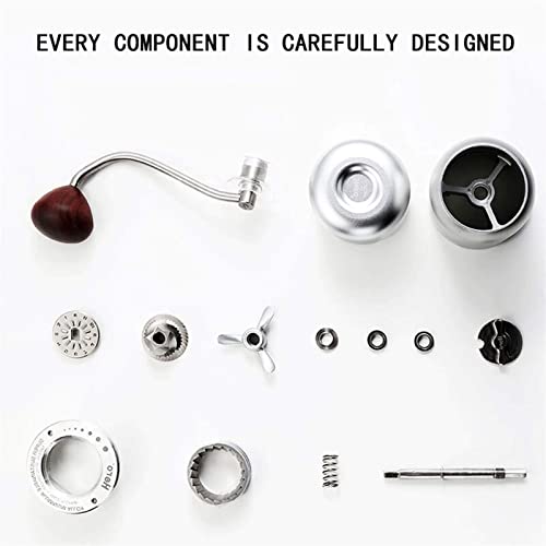 SXLCKJ Manuelle Kaffeemühle Burr Bean Grinders Küchenwerkzeuge Edelstahl Einstellbare Kaffeebohnenmühle (Crusher) – Bild 6