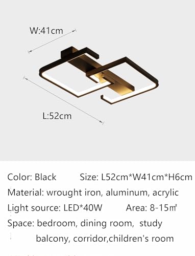 Plafonnier LED moderne télécommandable résolvant le manque de luminosité - 6
