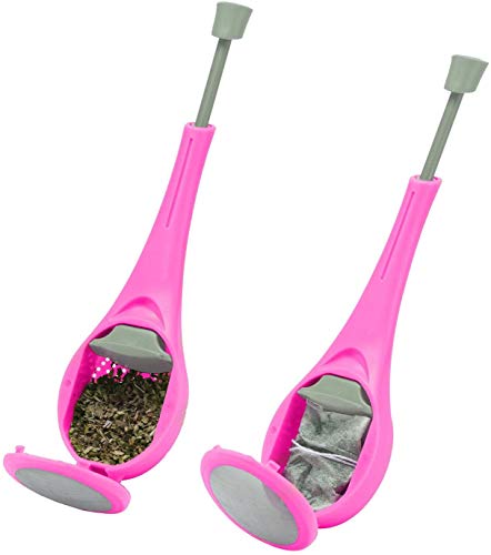 Jokari 10832 - Tea Infuser Easy Brew Pink - One Size - Single Cup - 2 Pack, 2 Count Pink - Image 2
