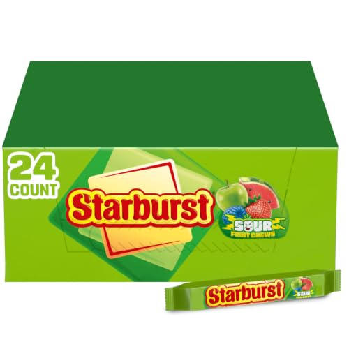 Image of STARBURST Sour Chewy Candy Snacks, 2.07 Oz Pack, Bulk Candy, 24 Count