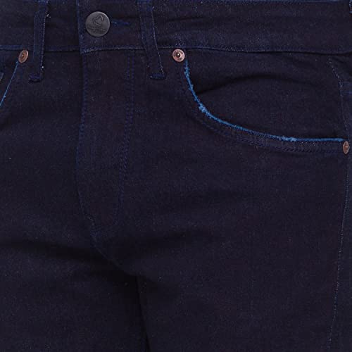 Image of Being Human Blue Skinny Cropped Fit Men's Denims Clothing