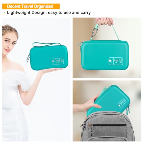 Image of Elonbo Diabetic Supplies Travel Case for Glucose Meter Diabetes Testing Kit | Portable Diabetes Testing Kit Storage Organizer Bag, Glucose Meter Insulin Pen Carrying Case for Test Strips Lancets, Green