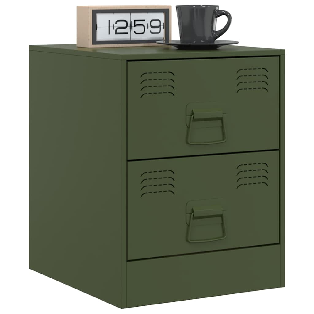 Table de chevet étroite avec espace de rangement lot de 2 tables d'appoint métal