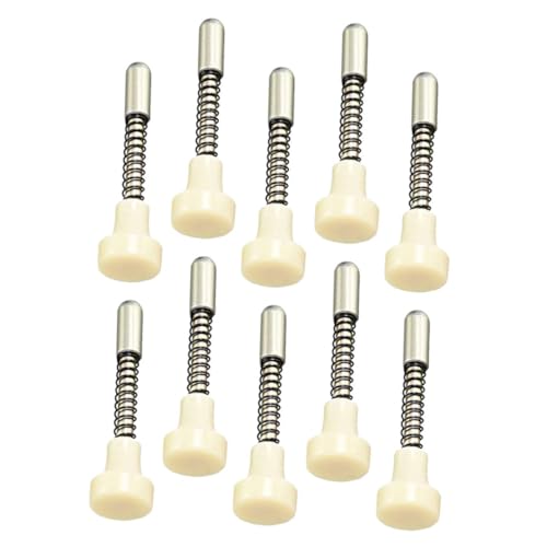 ORFOFE 10個バネ式プランジャーラッチ ベビーゲート用 ステンレス製 ドア留め具 収納家具やキャビネットの扉固定に 錆びにくい属具