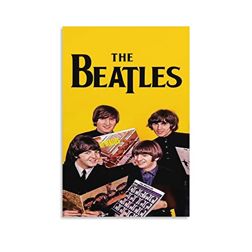 LORGL Beatles Poster d’art classique sur toile – Décoration murale moderne pour chambre à coucher – 30 x 45 cm - Les Beatles, Paul McCartney, John Lennon, RIngo Starr, George Harrison LORGL Beatles Poster d'art classique sur toile - Décoration murale moderne pour chambre à coucher - 30 x 45 cm