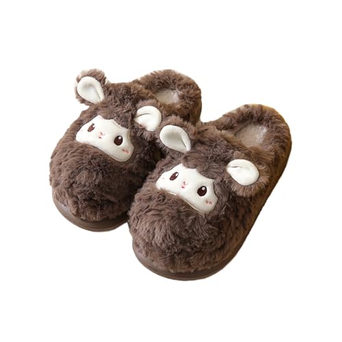 Cute Sheep Slipper Men's and Women's Cotton Slippers Animal Slippers Soft Home Slippers Adult Warm Slippers…