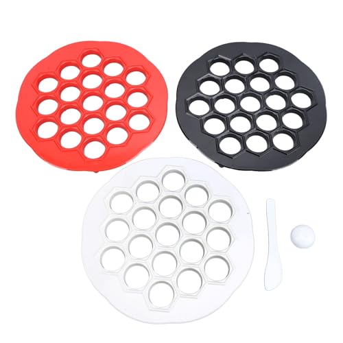 Fabricante de bola de masa de masa rusa suministros de cocina de moho ravioli multifuncional fáciles de limpieza 3pcs 19 hoyos de grado alimenticio