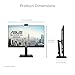 ASUS 27” 1080P Video Conferencing Monitor (BE279QFK) - Full HD, IPS, 100Hz, Frameless, Built-in Webcam, Mic Array, Speaker, Height Adjustable, Ergonomic Design, Eye Care, Wall Mountable, 3 yr warranty
