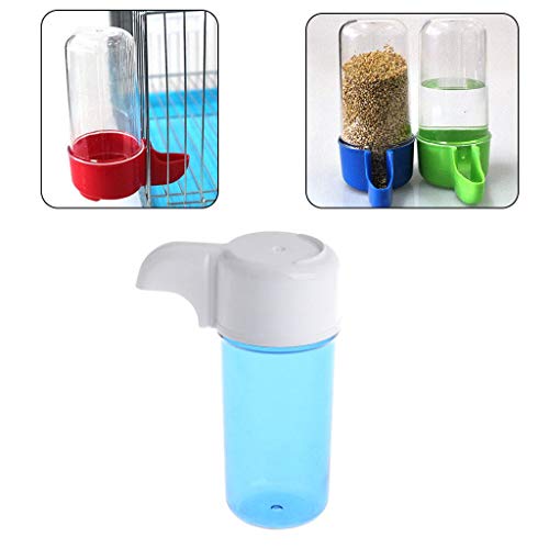 Ogquaton Premium Quality 1PC Bird Feeder, Plastic Feeding Containers for Birds Automatic Water-Drinking Dispenser in Birdcage