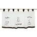Produktbild Thinkbay Bestickte kleine Kaffee Vorhang Terri Garn 6 Grosse Gardine H45cm x B90cm