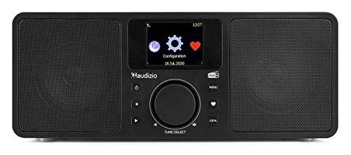 Audizio Rome - Internet Radio & DAB Radio met Bluetooth en Wifi, 50W stereo, Afstandsbediening, Wekkerradio - Hout - Image 4
