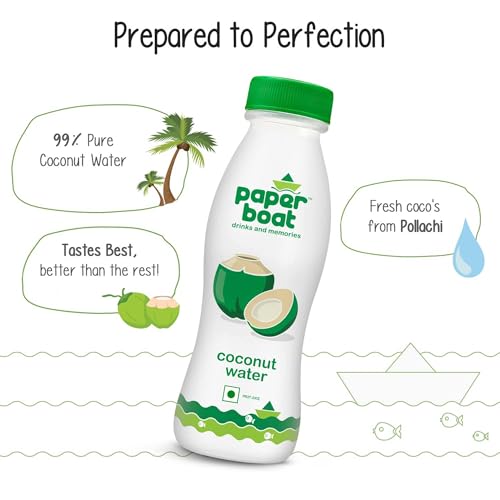Image of Paper Boat Coconut Water, Refreshing Coconut Flavour, Vital Minerals (Pack of 18, 200ml Each)