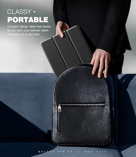 Image of EDNITA Smart Case Cover for Samsung Galaxy Tab A9+ /A9 Plus 11 Inch 2023, Slim Lightweight Stand Hard Back Shell Protective Cover for Galaxy Tab A9+ Tablet (Black)