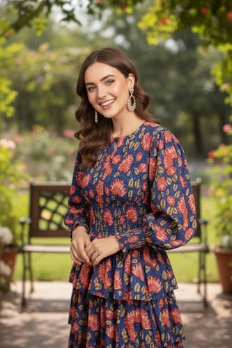 Image of GRECIILOOKS Dress for Women | Western Midi One Piece Dresses for Womens | Casual Mini Summer Dresses for Beach & Stylish New Year Party Outfit