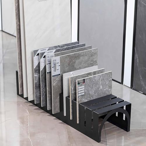 Présentoir de carrelage haut de gamme 17 pouces, support vertical robuste en acier