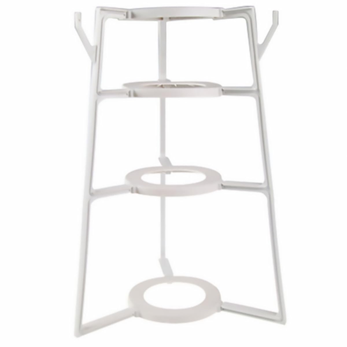 Scaffale multiuso in plastica a 4 ripiani – Mensola portaoggetti da cucina per pentole, padelle e casa nization – Unità dispensa salvaspazio per soluzioni di archiviazione efficienti