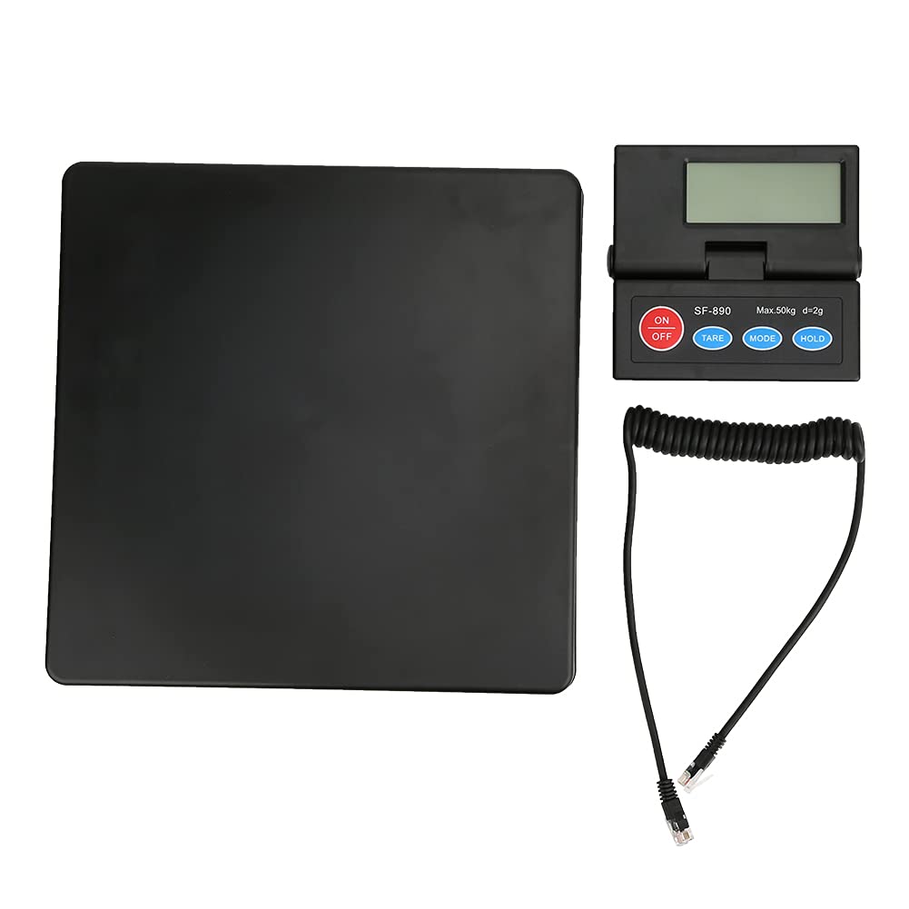 Natudeco 50kg 2g Electronic Platform Scale High Accuracy Display Measurement Tool Multi Function Platform Scale with G KG LB OZ for Home Commercial
