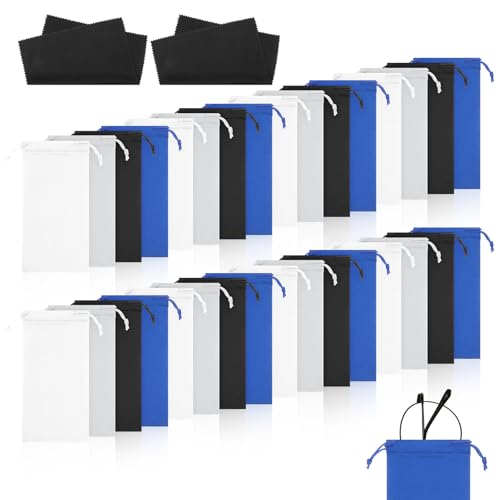 HOFURME 120 Pack Soft Sunglasses Pouches with Cloths