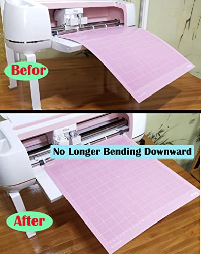 Extension Tray Compatible with Cricut Maker3 and Explore Air3 Air2 Air,Cutting Mat Extender Support for Maker and Explore Air Series (White) - Thumbnail 3