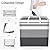 HomeHacks 3-Pack Large Laundry Basket, Waterproof, Freestanding Laundry Hamper, Collapsible Tall Clothes Hamper with Extended Handles for Clothes in The Dorm and Family-(Gradient Grey, 125L)