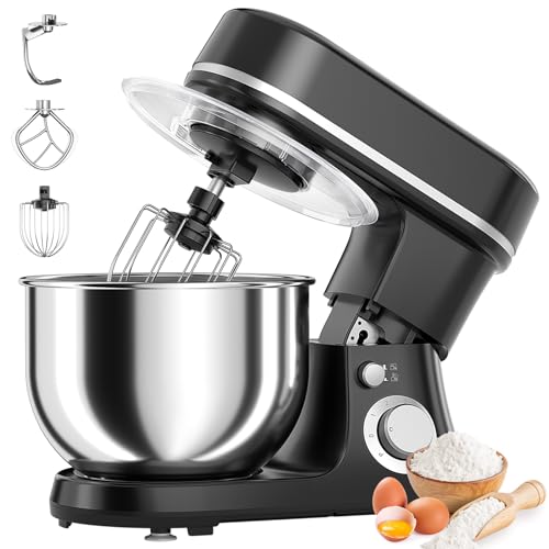 800W Stand Mixer with 5.3QT Bowl, 6-Speed with Pulse Electric Kitchen Mixer, Food Mixer with Dough...