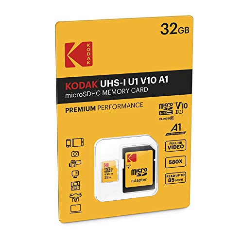 Image of Kodak 32GB Class 10 UHS-I U1 MicroSDHC Card with Adapter 10x Write Speed | Adapter 10x Write Speed